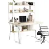 Mesa de escritorio para computadora para uso doméstico, estantería simple para dormitorio de estudiante, escritorio integrado para estudio y escritura, escritorio para oficina de casa de alquiler