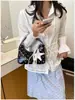 Bolsas pequenas populares de verão para mulheres 2026 nova moda versátil bolsa transversal requintada super quente pequena bolsa de mão de bolinhas