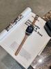 A Pulseira de Couro com Padrão de Bambu Assinada pela Rainha Mãe é Adequada para Apple Watch iWatch 12ª Geração 11/10 Ultrase