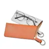 Bolsa Portátil para Armazenamento de Óculos com Gancho, Bolsa Pequena de Couro Multifuncional de Grande Capacidade para Levar na Mão, Bolsa para Armazenamento de Canetas para Estudantes