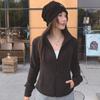 Chamarra de Velur Ollie Doble Cara para Mujer 2025 Nuevo Invierno Antiestática Cálida Engrosada Forro de Chamarra de Forro Polar con Cuello Alto