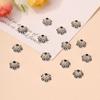 Bandeja de Flores de Plata Tibetana, Estilo Étnico Retro Material para Abalorios DIY de Cristal con Separador de Plata Miao Colgante Aretes Sombrero de Flores Joyería