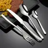 Juego de Cubiertos para Bistec y Tenedor de Acero Inoxidable Luna Francesa Vajilla Occidental para Comida Occidental de Hotel Tenedor, Cuchillo y Tenedor de Acero Inoxidable