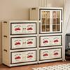 Armario Ancho 65 Transfronterizo Caricatura Gran Capacidad Hogar Dormitorio Moderno Simple Plegable Plástico Infantil Gabinete de Almacenamiento