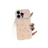 Capa lateral em formato de coração com pata de gato adequada para Apple 18 Pro Max, iPhone 17 novo modelo, 16 simples, 15 criativo