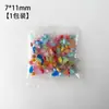 Novo Mini Desenho Animado Colorido Brilhante Tartaruga Brinquedo Modelo Celebridade da Internet Popular DIY Arte de Unha Joias Acessórios Embalagem