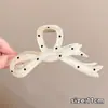 Pinza para el pelo grande y elegante de lunares estilo coreano para recogidos en la parte posterior de la cabeza, elegante accesorio para el pelo con forma de tiburón para niñas