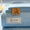 Sábana de Tela Gruesa 100% Algodón Pieza Única Modelo Nuevo 2026 Algodón Puro Engrosado Color Sólido Funda de Edredón de Algodón y Lino Dormitorio Doble Juego de Tres Piezas