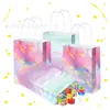 Bs118 Tie-Dye Rosa Corazón Dorado Hermosa y Romántica Fiesta de Cumpleaños Regalo Bolsa de Dulces Decoración