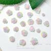 Nuevo paquete de materiales para manicura de flores con degradado de color, popular en TikTok, accesorios luminosos para manicura de capullos de flores pequeñas, venta al por mayor mixta