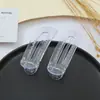 Plástico transparente presilha de cabelo presilha tubarão presilha de cabelo oca cor primária atacado simples diy pequeno grampo de fixação acessórios material da presilha inferior
