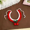 Conjunto tejido popular transfronterizo para gato mascota, sombrero, disfraz de fiesta para perro, decoración de primer cumpleaños para cachorro, babero