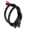 Cable de Carga Recto, Negro (Número de artículo 4X), Cable de Carga Espeso de 50 cm, Enchufe para Vehículo Eléctrico y Triciclo