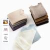 Suéter de Punto de Lana 100% Pura de Manga Larga y Cuello Alto Medio con Top Interior Integrado sin Costuras Ropa de Oficina para Mujer