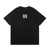 Comercio Exterior Transfronterizo Marca de Moda Europea y Americana Esenciales de Verano Camiseta Casual Holgada de Cuello Redondo de Manga Corta para Hombre y Mujer High Street