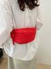 Bolsa de Lona Popular 2025 Nova Bolsa de Ombro Estilo Coreano Fashionável Simples Costura em Cor Contrastante Bolsa Tote de Grande Capacidade