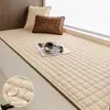 Cojín de lujo de alta gama para ventanal de cuero, impermeable, lavable, apto para todas las estaciones, cojín suave para uso doméstico para alféizares de ventana de balcón y dormitorio