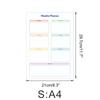 Ct901-Ct928 Pizarra Blanca Magnética Borrable Semanal y Mensual Tablero de Notas Mensajes Pegatina para Refrigerador Calendario Pegatina de PVC