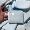 Porta-moedas Quadrado de Cor Sólida Cor de Doce Mochila Pequena Estofada Mochila Escolar Bolsa para Fones de Ouvido Mochila Casual Fofa Bolsas de Moeda