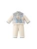 Ropa para Niños Yubao Traje de Vestir de Invierno para Niños Conjunto de Dos Piezas Estilo Guofeng para Niños Ropa Gruesa Acolchada de Algodón con Forro Polar Ropa de Año Nuevo