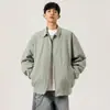 Jaqueta casual estilo americano para homens, tendência de moda primavera e outono, solta e versátil, corta-vento três-prova, casaco estiloso masculino