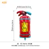 Extintor de incendios llama globo de papel de aluminio caricatura actividad de propaganda de protección contra incendios arreglo de llamas globo globo de camión de bomberos
