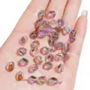 Cuentas Ovaladas Facetadas de Vidrio 7X8Mm Cuentas Sueltas DIY Pulseras Hechas a Mano Cadena para Teléfono Móvil Material para Joyería Accesorios