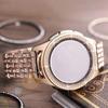 Adecuado para correa de reloj Samsung Huawei gt4 aleación Correa de Diamantes correa de reloj inteligente cinco cuentas 20mm22mm Diamante completo