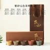 Caneca de Chá Original de Argila Roxa Mineral Cinco Cores Cinco Bênçãos, Caneca de Mestre de Seção de Argila Roxa, Conjunto de Chá Kung Fu Doméstico de Alta Qualidade, Caneca para Beber Chá