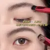 Gecomo Brocha para Cejas Cuadrada Angulada Tridimensional Multifuncional Corrector Línea del Cabello Portátil Brocha de Maquillaje Herramienta de Belleza