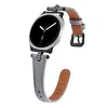 Aplicável para Samsung Watch 8 Novo Pulseira de Couro com Strass em Formato de T Watch 8 Clássico Emagrecimento Pulseira de Smartwatch de Couro