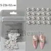 Acessórios de Unha Artística Novos Transfronteiriços Pérola Japonesa Borda Chanfrada Strass Laço Tridimensional Bolsa de Metal Decorações de Unha