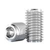 Tornillo de cabeza hueca hexagonal de acero inoxidable 201, sin cabeza, para máquina, con alambre superior M3M4M5M6M8-M16