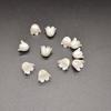 Campanillas de viento de orquídea perla con forma de flor de ABS, accesorios de joyería con forma de flor de cuerno de imitación de perla, accesorios creativos hechos a mano para DIY