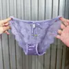 Encantadores con Forma de Campana~ Estilo Francés Pura Pasión Tangas Sexys de Encaje para Mujer, Tiro Bajo, Transpirables, Cómodos, Entrepierna de Algodón Puro, Bragas para Mujer
