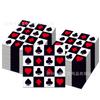 MM114-ZJ Juego de Póker Fiesta Vacaciones Pañuelo Cuadrado Fiesta Vajilla de Fiesta Desechable de Papel
