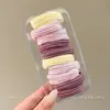Novo Elástico de Cabelo de Cor Café de Alta Elasticidade, Borracha para Esportes, Anel de Cabelo Espessado para Coques de Meninas, Acessório de Cabelo
