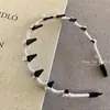 Diadema de Perlas Onduladas Versátil de Moda con Dientes Doble Uso Accesorio para el Cabello Temperamento Circonita Pieza para la Cabeza para Lavarse la Cara Pinza para el Cabello de Celebridad de Internet
