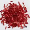 Relleno de Plata Rojo M37 Fila Juego Completo de Cuentas de Arroz, Cuentas Tubulares, Cuentas de Esquina, Cuentas Sueltas, Joyería Hecha a Mano para Bricolaje, Accesorios para Ropa Cosidos a Mano