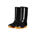 Botas de chuva femininas de cano alto duráveis com forro de algodão para aquecimento, sapatos aquáticos antiderrapantes para uso externo em dias chuvosos, botas femininas impermeáveis de verão com solas de borracha