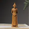 Venta al por mayor Talla de madera creativa Shen Gongbao Decoraciones de escritorio para el hogar Adornos para coche Mesa de té Artesanías Decoraciones Venta al por mayor Dropshipping