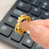 Novo Anel Cruz com Pontos Estrelados e Diamantes para Mulheres, Design de Nicho, Simples e Versátil, Anel Doce e de Alto Padrão
