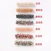 Accesorios para Pasadores de Pelo DIY de Cristal, Elegantes Adornos de Pelo de Oruga Hechos a Mano con Perlas de Lujo Ligero, Productos Semi-Terminados