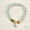 Pulseira de calcedônia azul marinho atacado com jade Hetian pérola de água doce cabaça auspiciosa pulseira de design nicho vento frio feminino