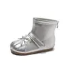 Botines para Niñas 2026 Invierno Nuevo Estilo Coreano Estilo Pequeño Chanel Botas de Algodón Cálidas con Peluche para Niñas Botas tipo Martin para Niños Pequeños Modernos