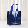 Bolsa de Tela para el Día del Padre Bolsa Tridimensional Laminada Venta al por Mayor Bolsa de Regalo para Fiesta Empaque de Dulces Bolsa No Tejida Venta al por Mayor