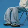 Nuevos Jeans Lavados Desgastados Estilo Americano para Hombre Otoño 2026 - Pantalones Largos de Mezclilla de Bambú 320g para Adolescentes