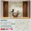 Nuevo Modelo Superficie de Cristal 1200*2400 Fondo Brillante Pared de Fondo Entrada Isla de Jade Azul Mesa Mostrador de Bar Mesa de Café Cristal Azul
