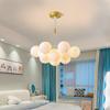 Lámpara de araña para sala de estar, dormitorio, dormitorio principal, lámpara de burbuja de luna, restaurante creativo nórdico, habitación infantil, lámparas cálidas Net Red Planet