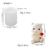Urso Coração Urso Rosa Molde de Silicone Urso Abraçando Desenho Animado Vela de Aromaterapia Gesso Fondant Molde de Bolo